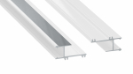 Lumines profile type APA12 lacquered white, 2,02 m